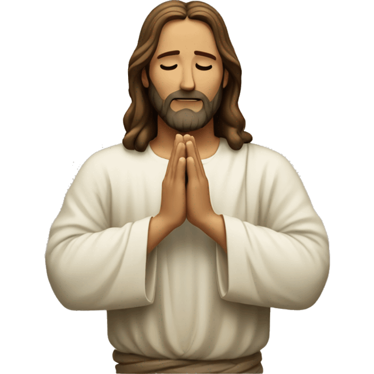 Jesus praying for everyone  emoji