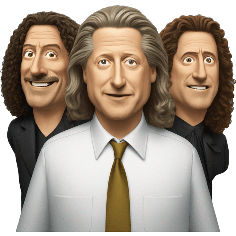 al gore with al pacino and weird al yankovic emoji