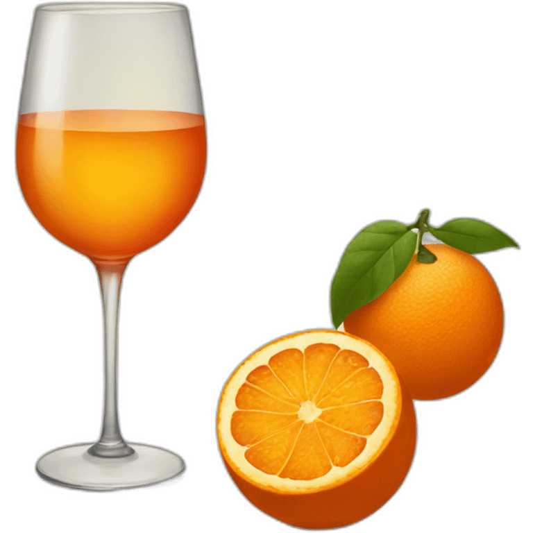 Orange wine emoji