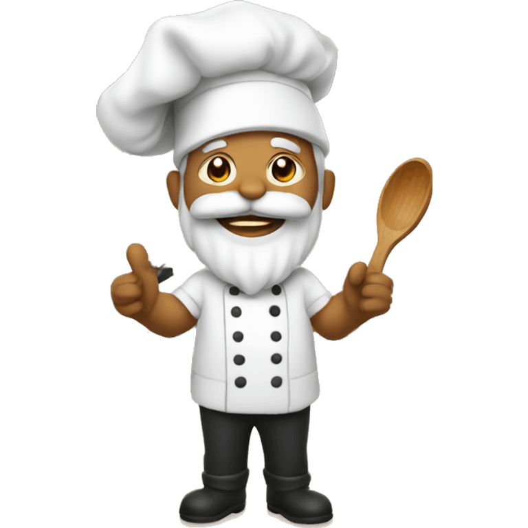 Santa as a chef emoji