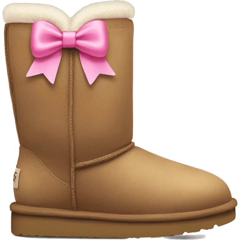 ugg boots with a pink bow emoji