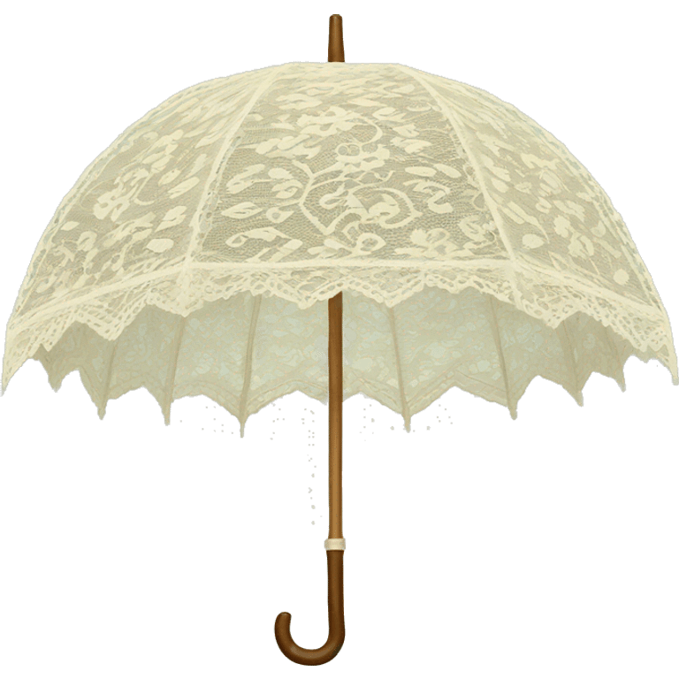 vintage lace umbrella emoji