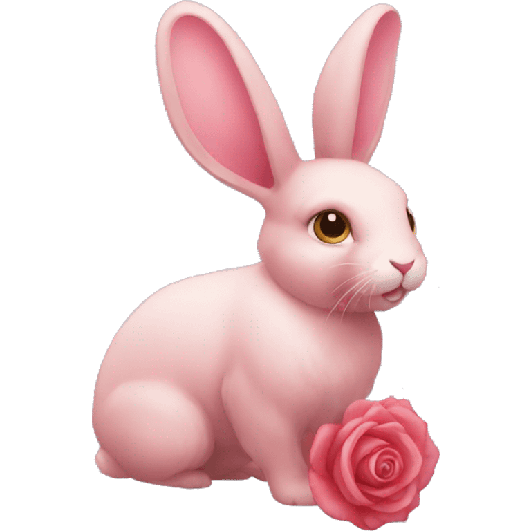 Rose rabbit sport emoji