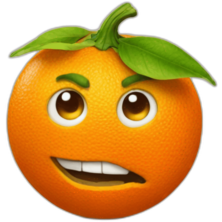 annoying orange emoji