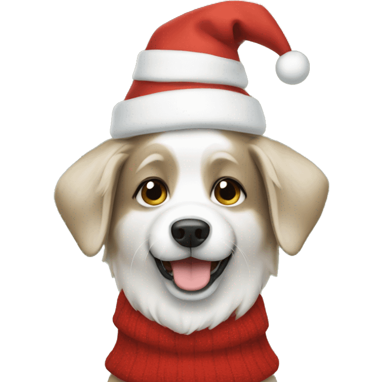 Dog chrismas emoji