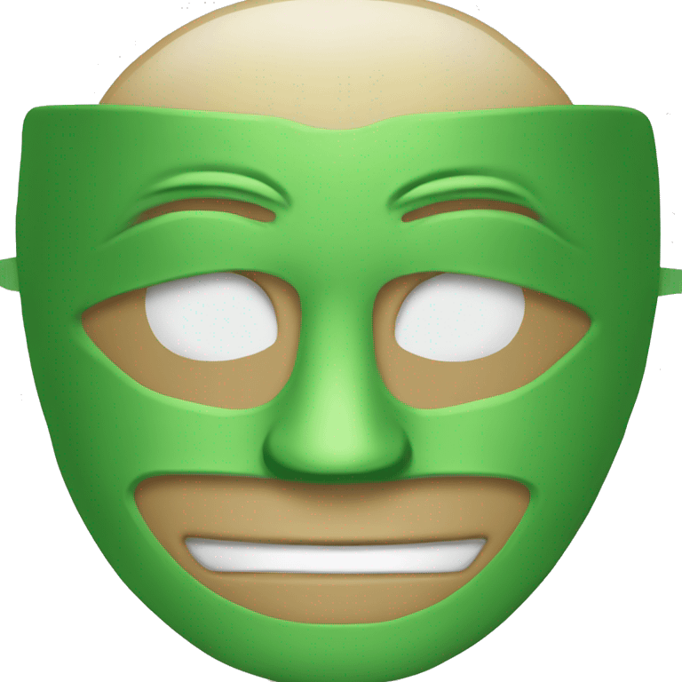 Grüne Maske  emoji