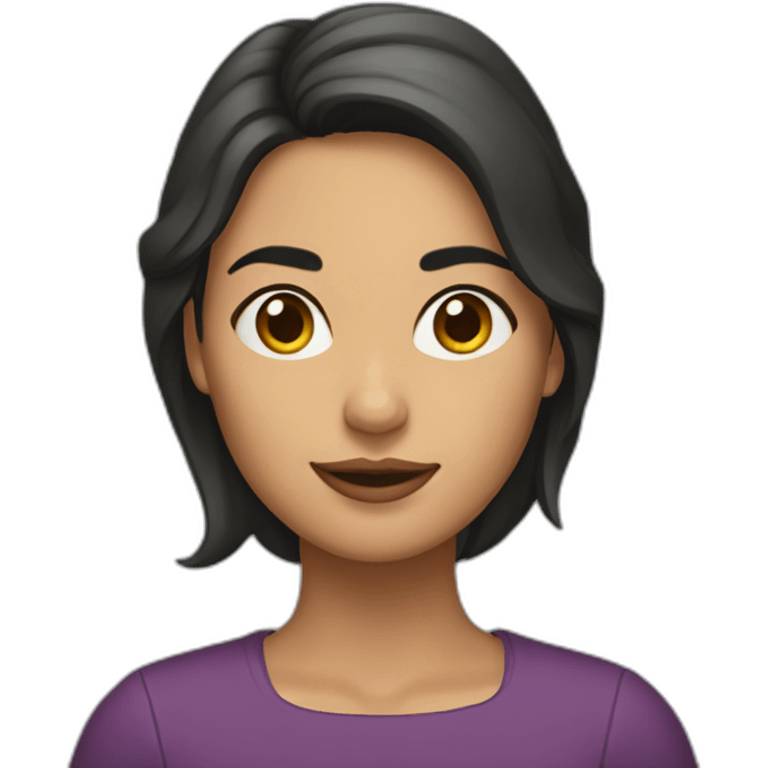 Mujer morena agotada emoji