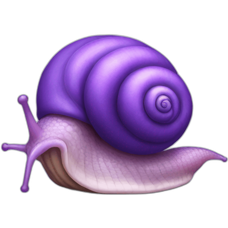 Purple snail emoji