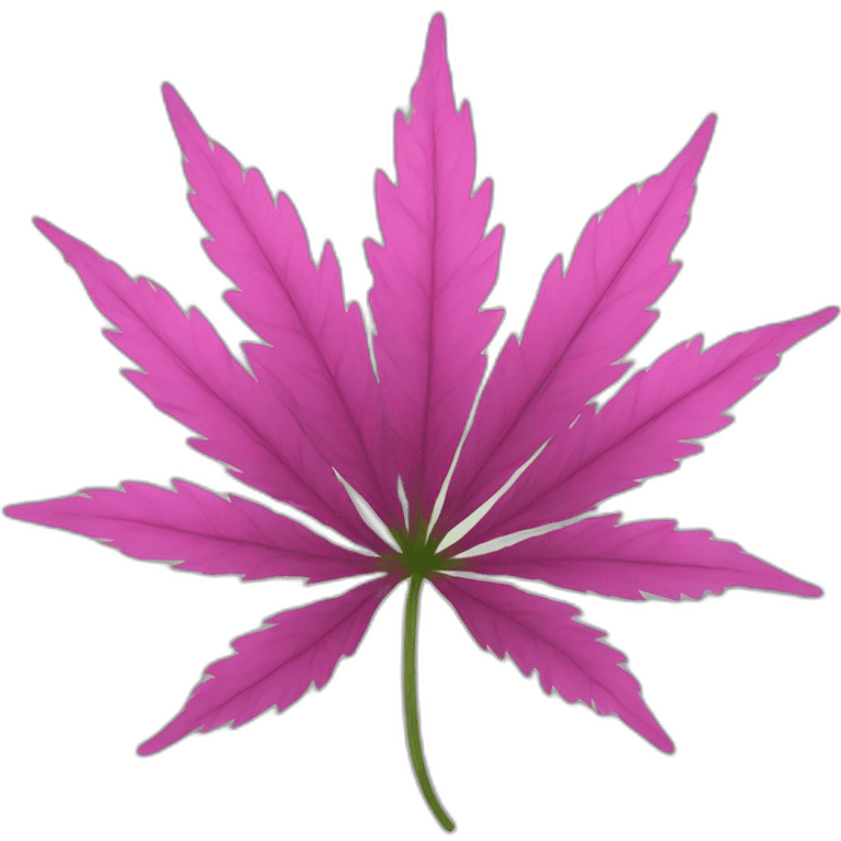 pink weed emoji