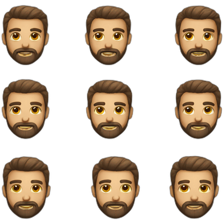 Men with beard  emoji