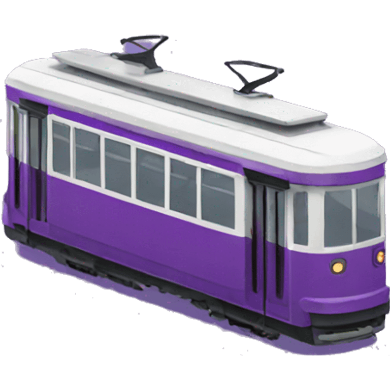 Purple tram emoji