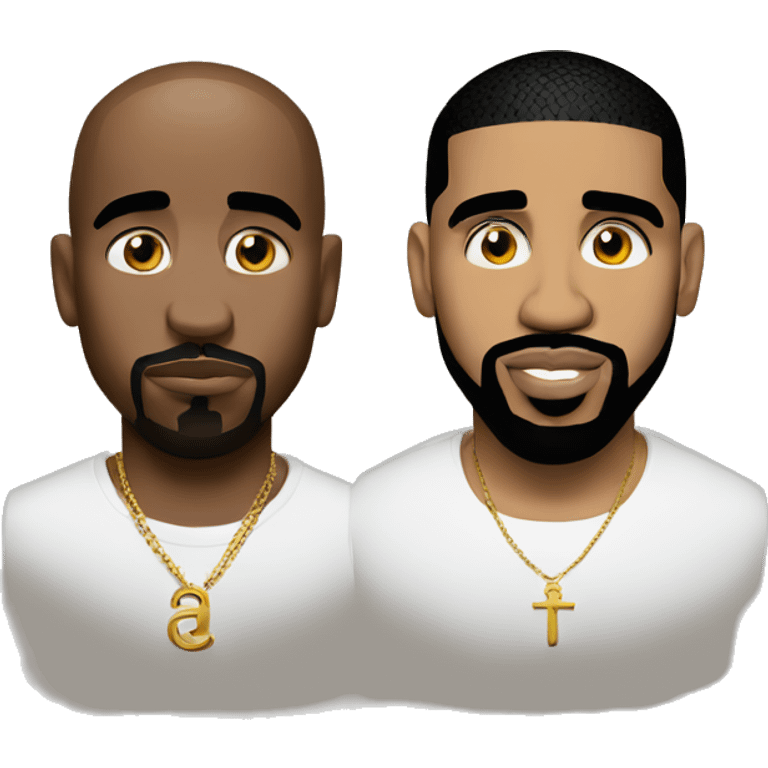 2pac and Drake emoji