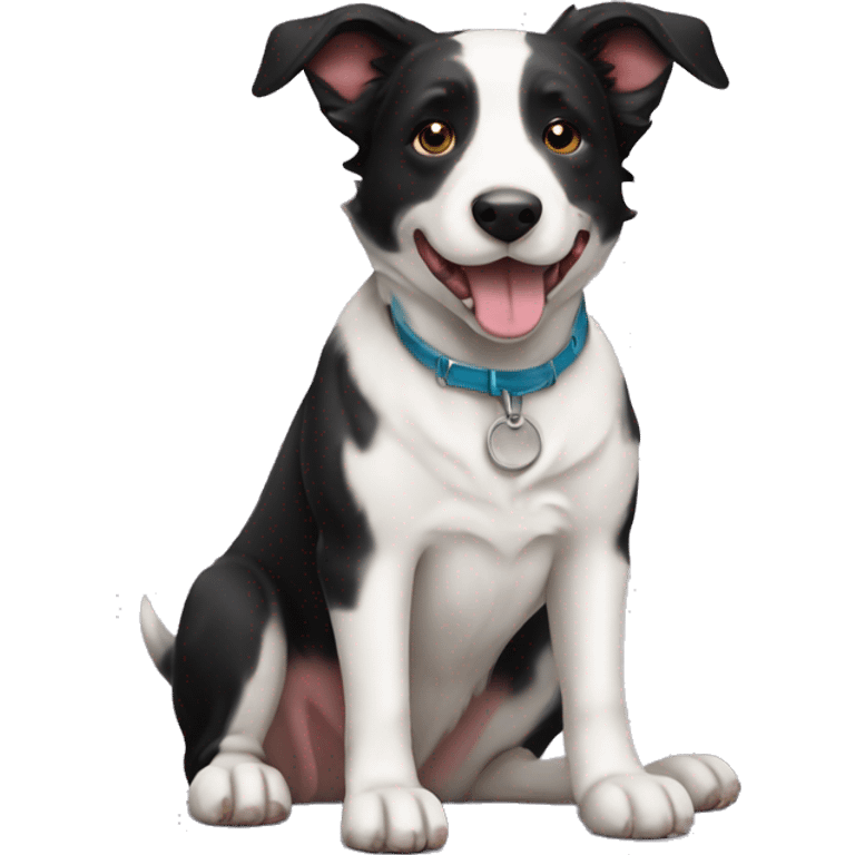 border collie bull terrier emoji