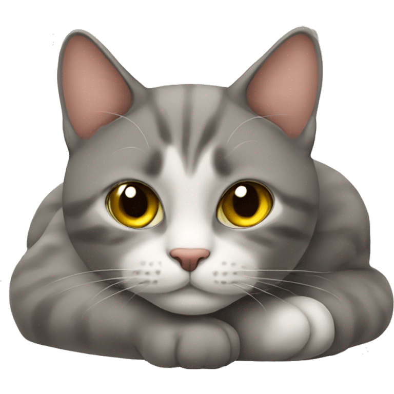 Cat chilling emoji