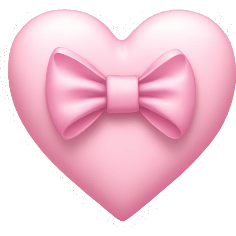 light pink heart with bow  emoji