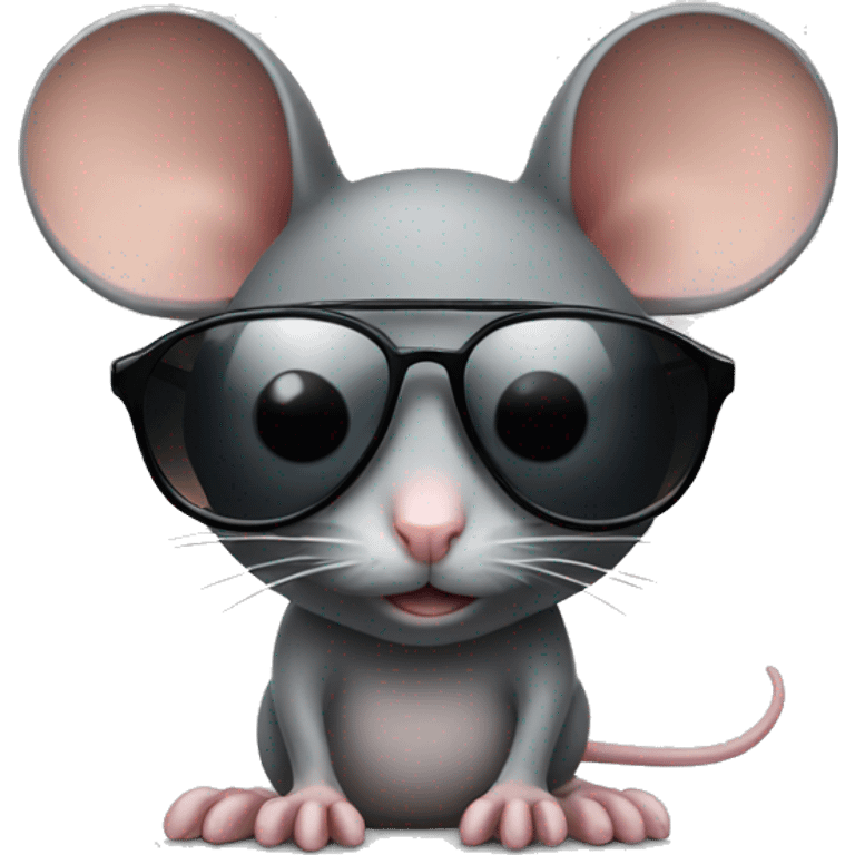 mouse with sunglasses emoji