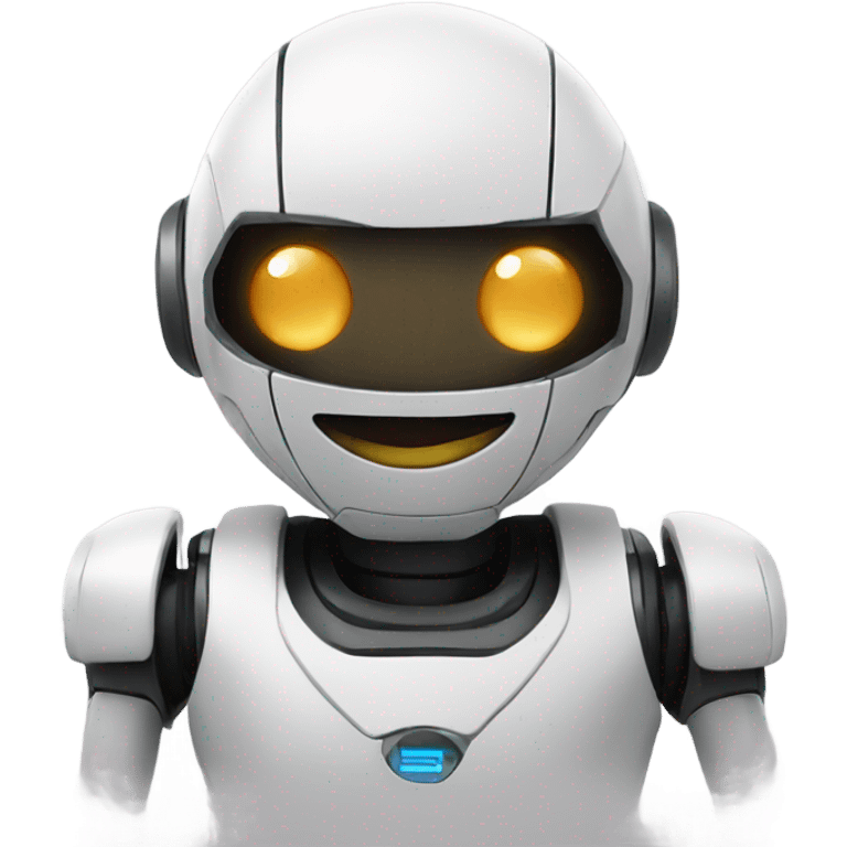 thank you from a robo emoji