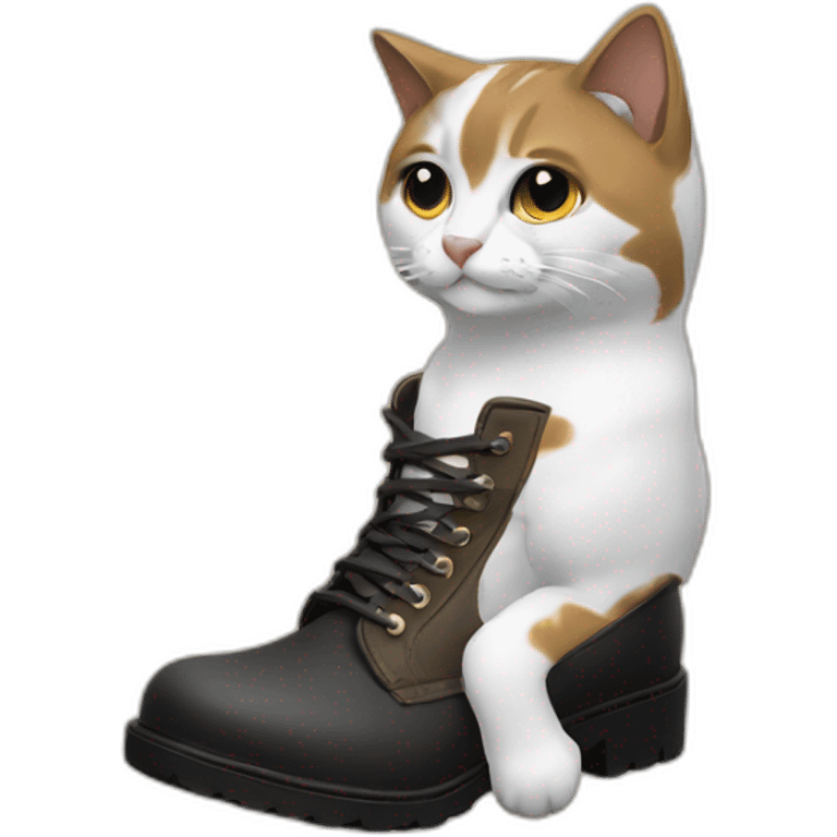 Gato botas e chapel emoji