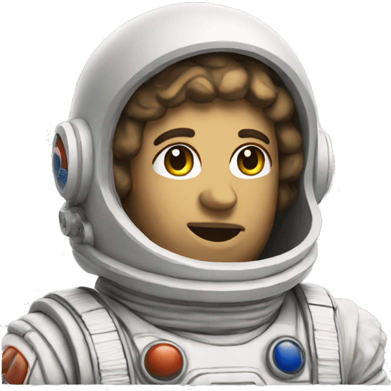 Greek statue of an astronaut emoji