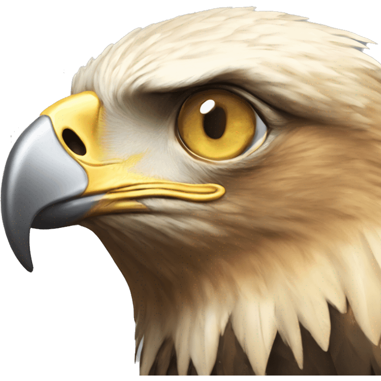 Golden eagle with timekeepeng clocks emoji