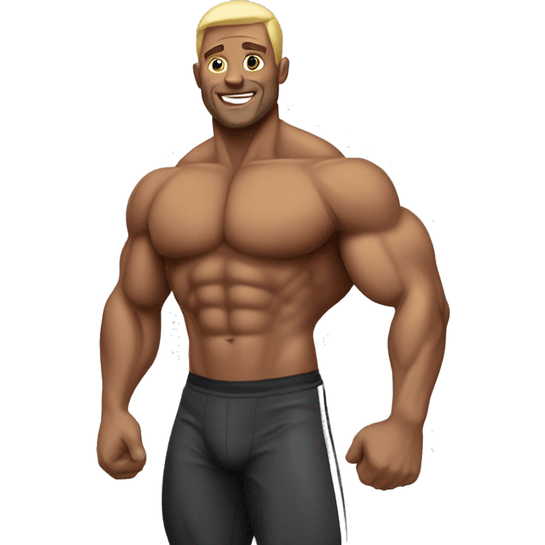 Smart adult bodybuilder  emoji