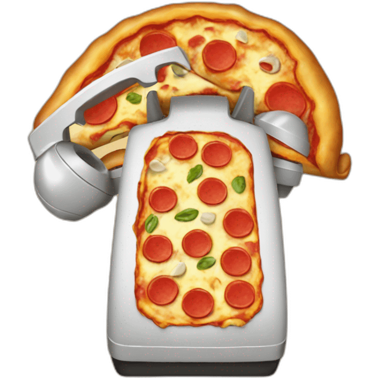 telephone pizza emoji