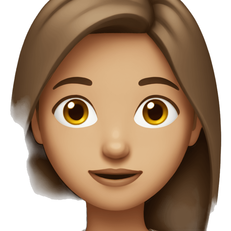 Brown haired girl  emoji