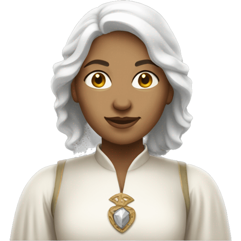 white medieval woman rich emoji