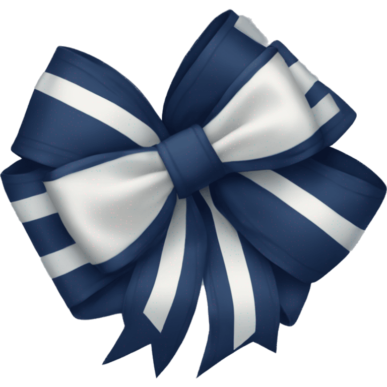 Navy blue bow emoji