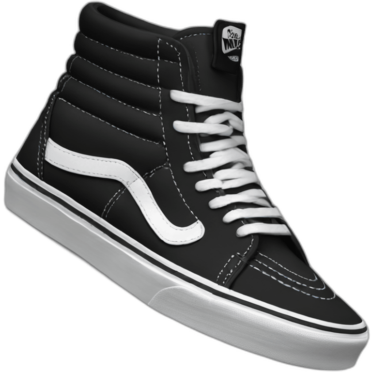 black vans sk8 hi emoji