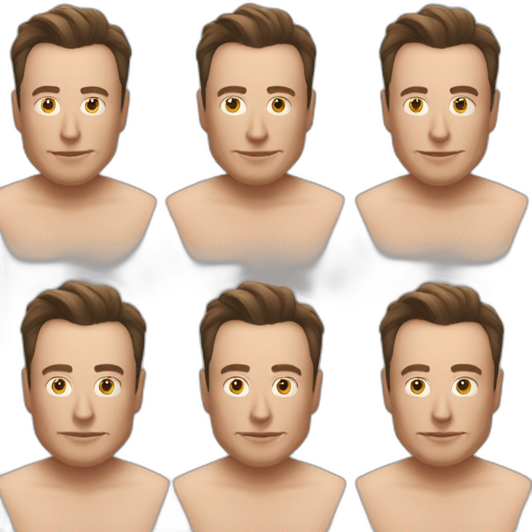 elon musk six pack emoji