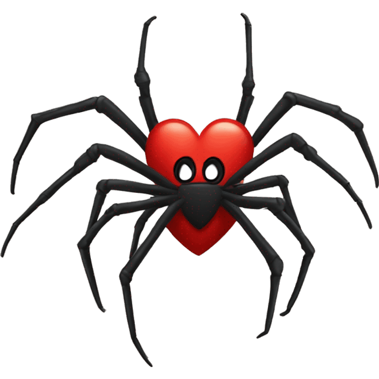 Heart shaped spider ￼ emoji