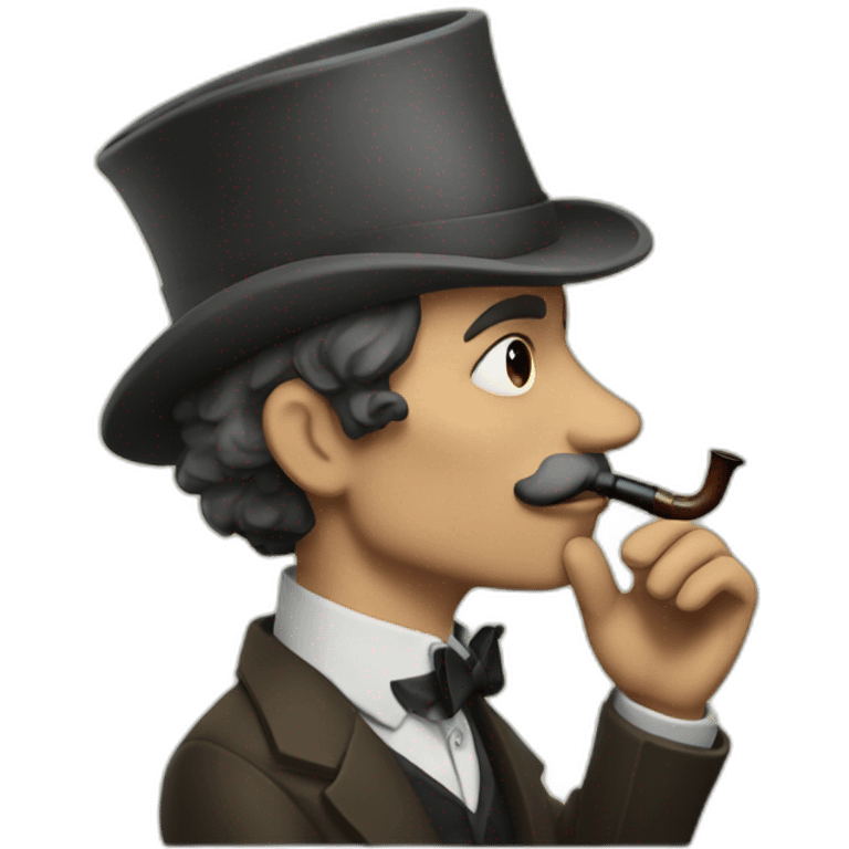 Sherlock Holmes smoking a pipe emoji