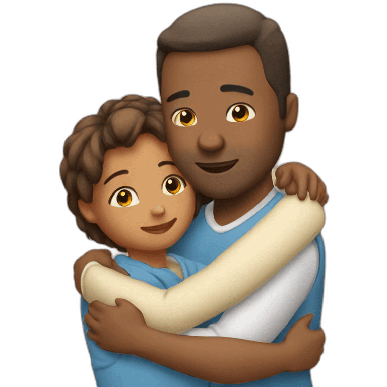 Hug kind and adult emoji