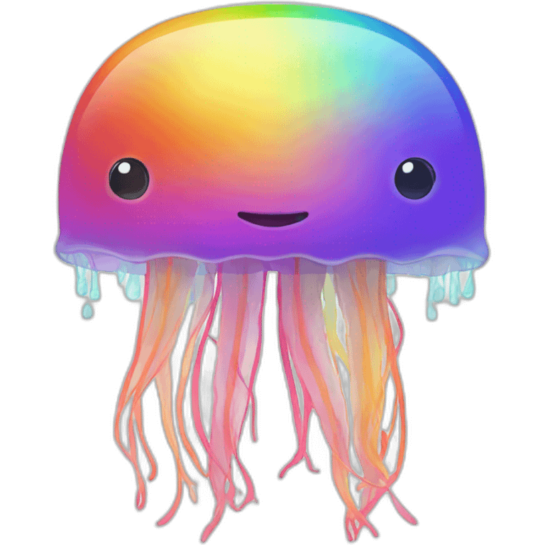 rainbow jellyfish  emoji