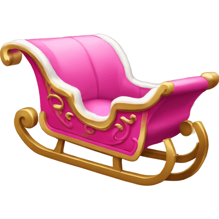 Pink Santa’s sleigh  emoji