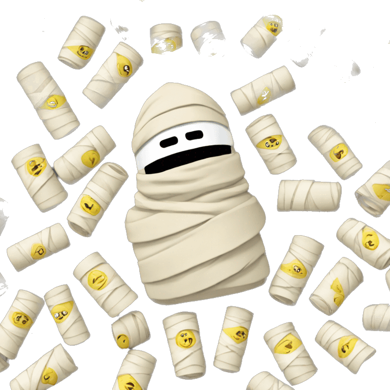 Mummy wrapped in euros  emoji