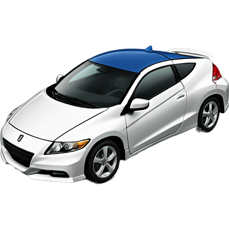 Honda car CR-Z zf1 2010 blue ocean Mugen wing emoji