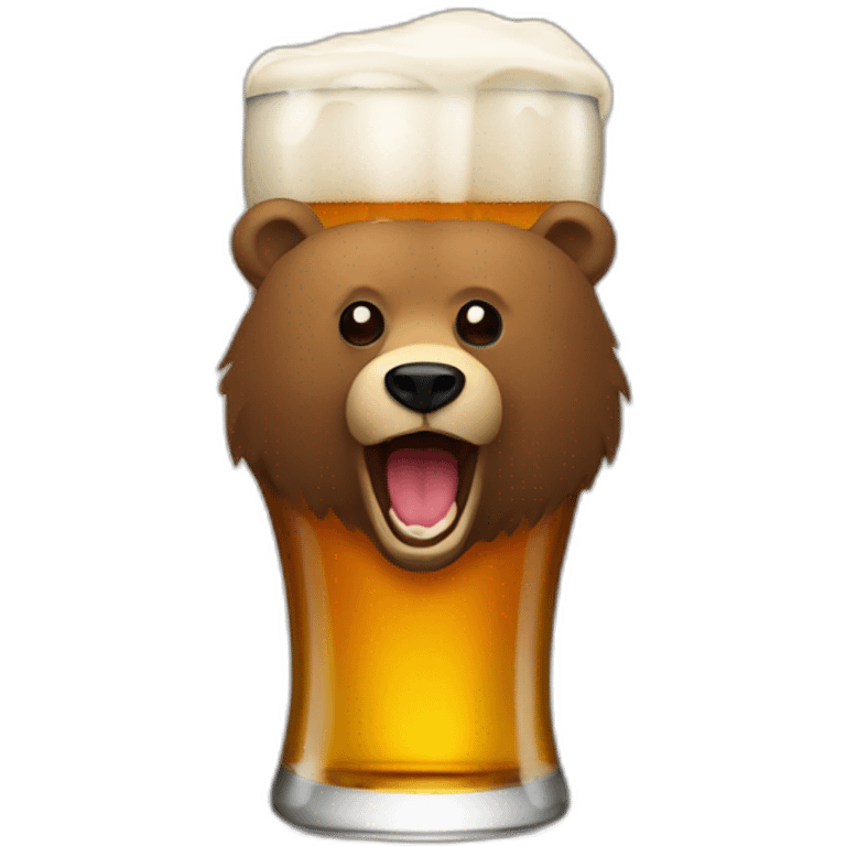 Bear beer bier emoji