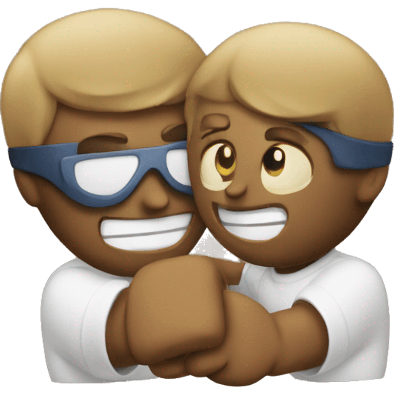 make a fighting emoji like encouraging one another emoji