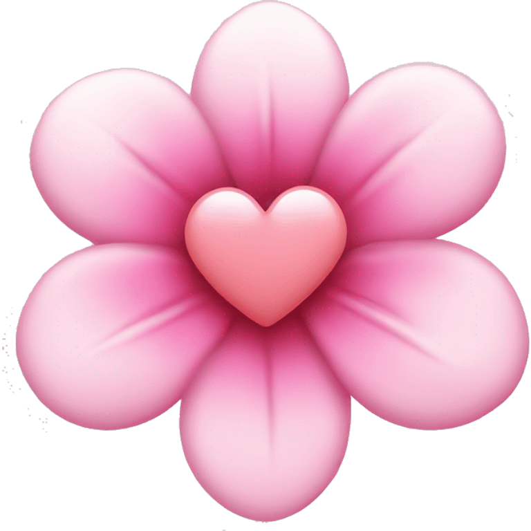 Baby pink heart flower  emoji