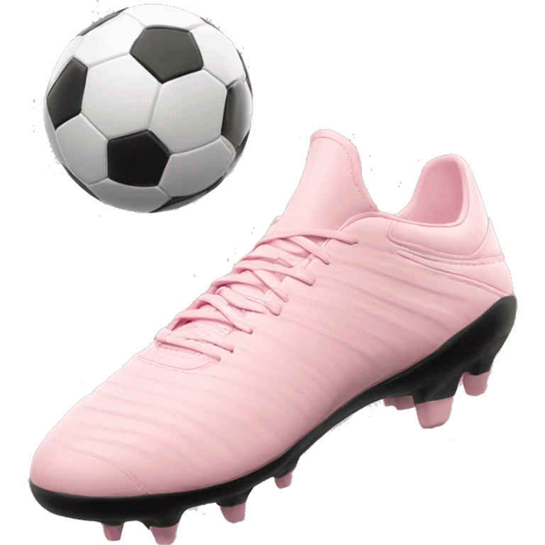 light pink soccer cleats  2 emoji