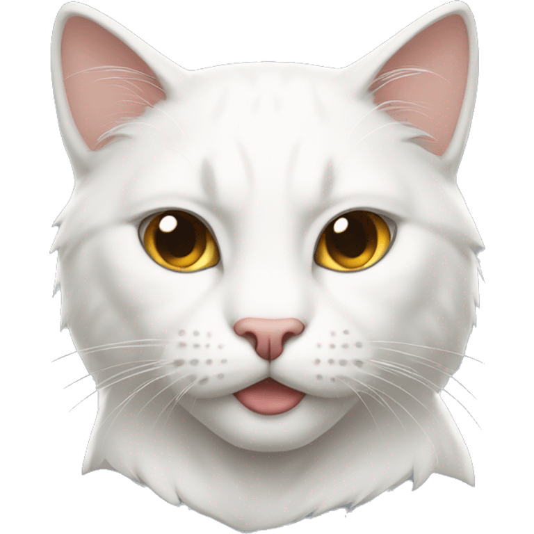 Muscular white male cat emoji