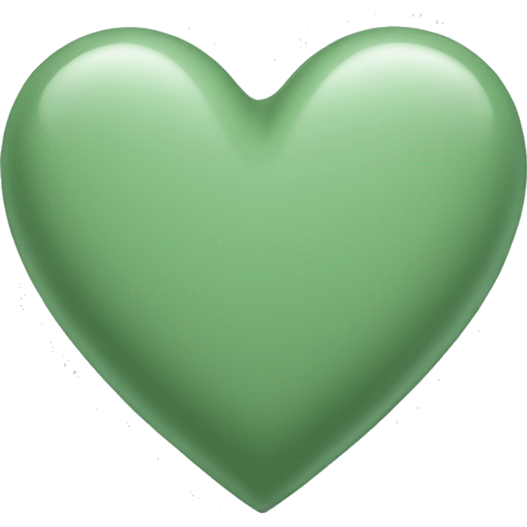 Sage Green Heart emoji