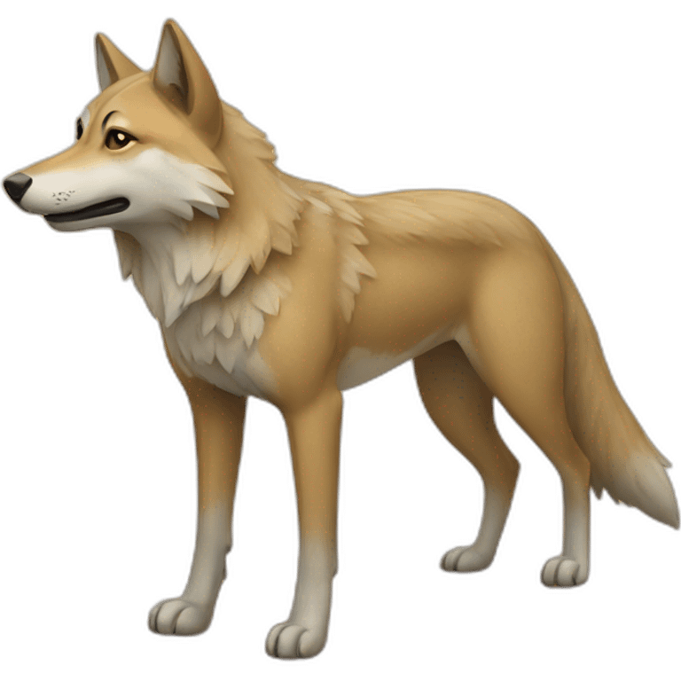 sand wolf emoji