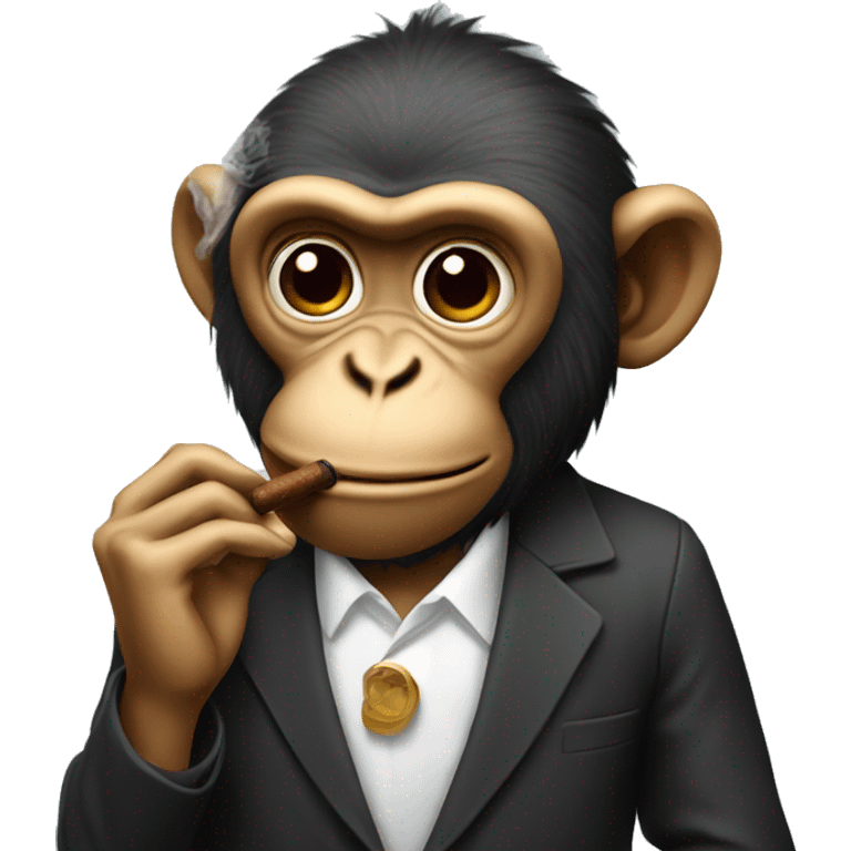 monkey smoking cigar emoji