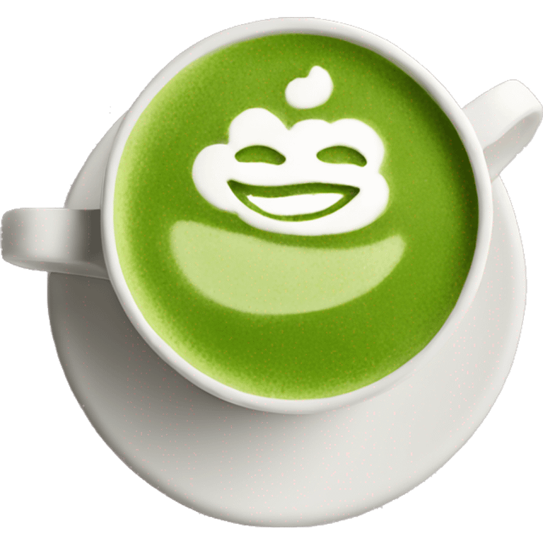 Aesthetic matcha latte emoji