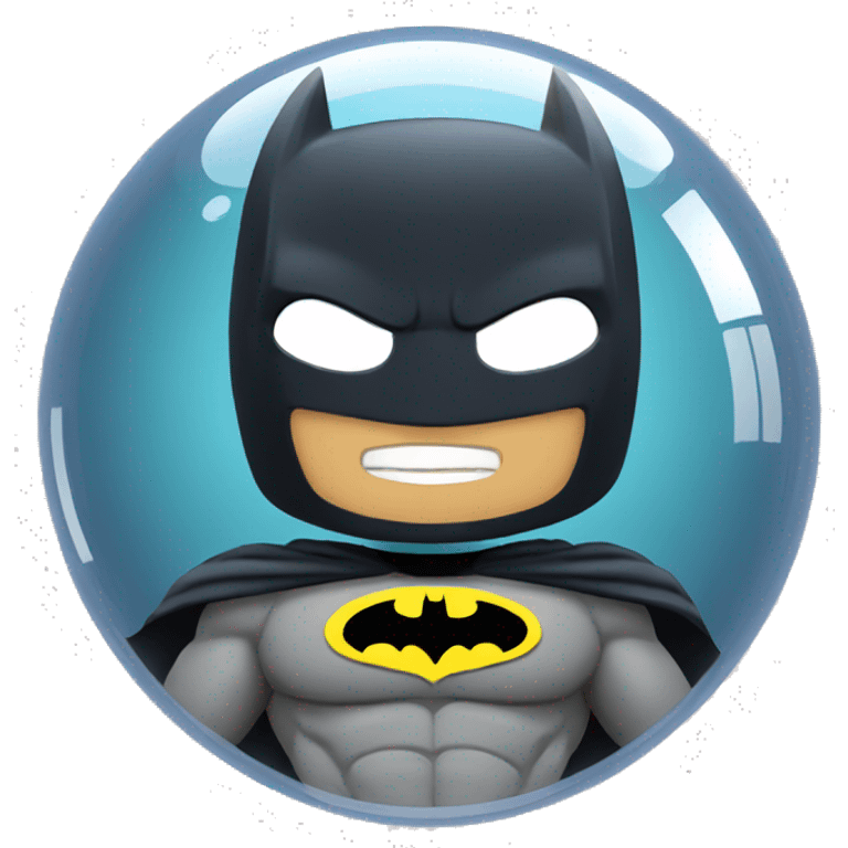 batman with a bubble though emoji