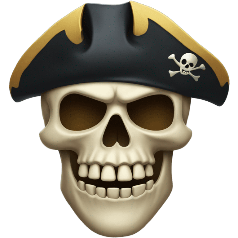 Scary pirate skull emoji