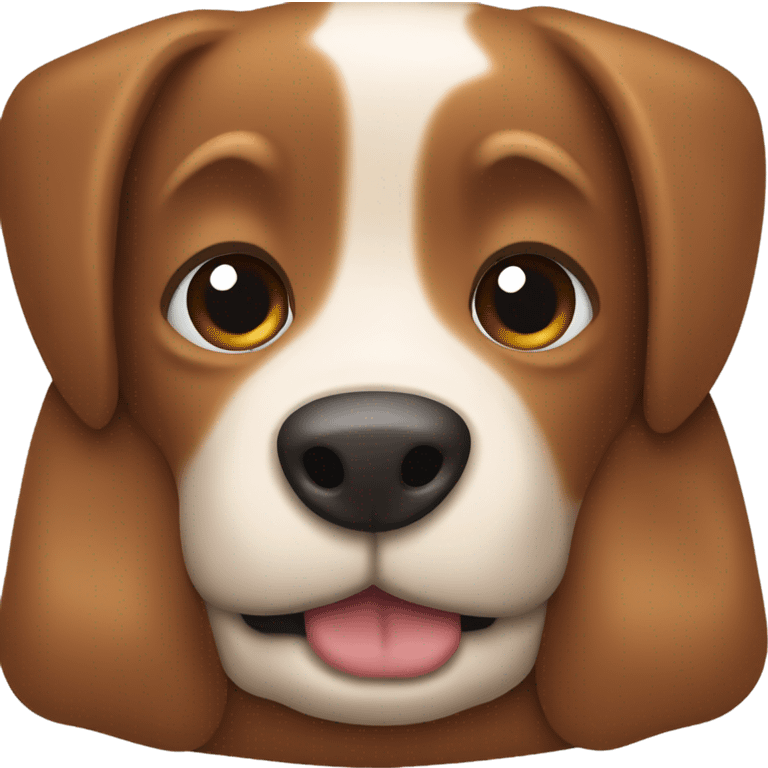 Brown dog bone emoji